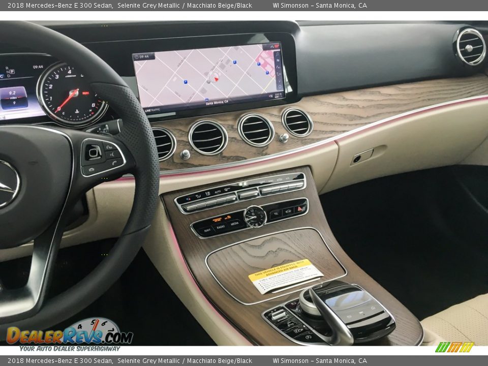 2018 Mercedes-Benz E 300 Sedan Selenite Grey Metallic / Macchiato Beige/Black Photo #6