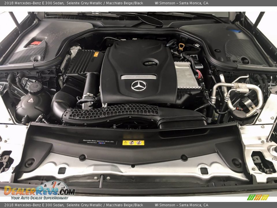 2018 Mercedes-Benz E 300 Sedan Selenite Grey Metallic / Macchiato Beige/Black Photo #8