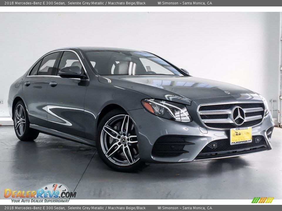 2018 Mercedes-Benz E 300 Sedan Selenite Grey Metallic / Macchiato Beige/Black Photo #12