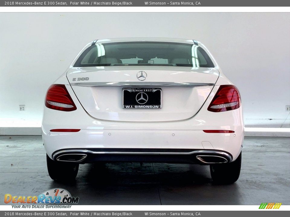 2018 Mercedes-Benz E 300 Sedan Polar White / Macchiato Beige/Black Photo #3