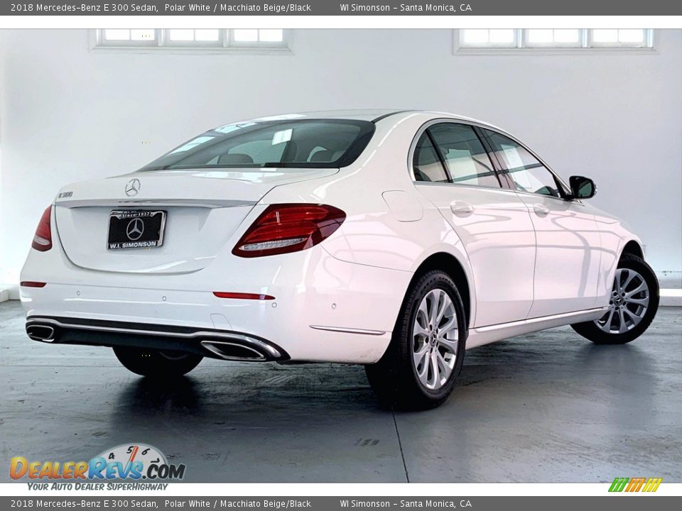 2018 Mercedes-Benz E 300 Sedan Polar White / Macchiato Beige/Black Photo #13