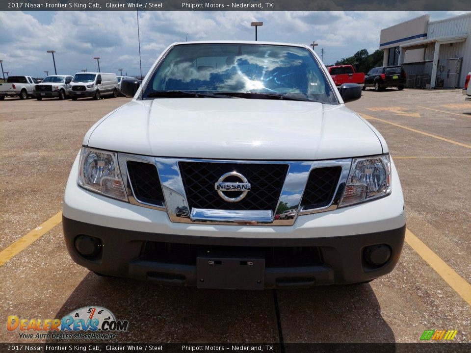 2017 Nissan Frontier S King Cab Glacier White / Steel Photo #2