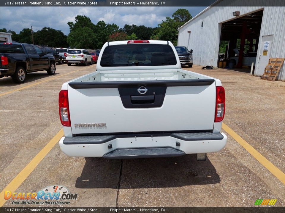 2017 Nissan Frontier S King Cab Glacier White / Steel Photo #6