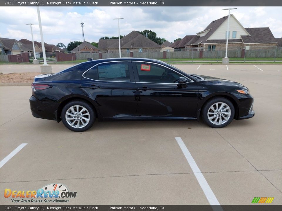 2021 Toyota Camry LE Midnight Black Metallic / Black Photo #7