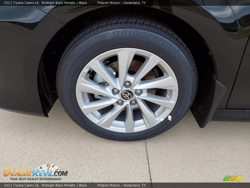 2021 Toyota Camry LE Midnight Black Metallic / Black Photo #8