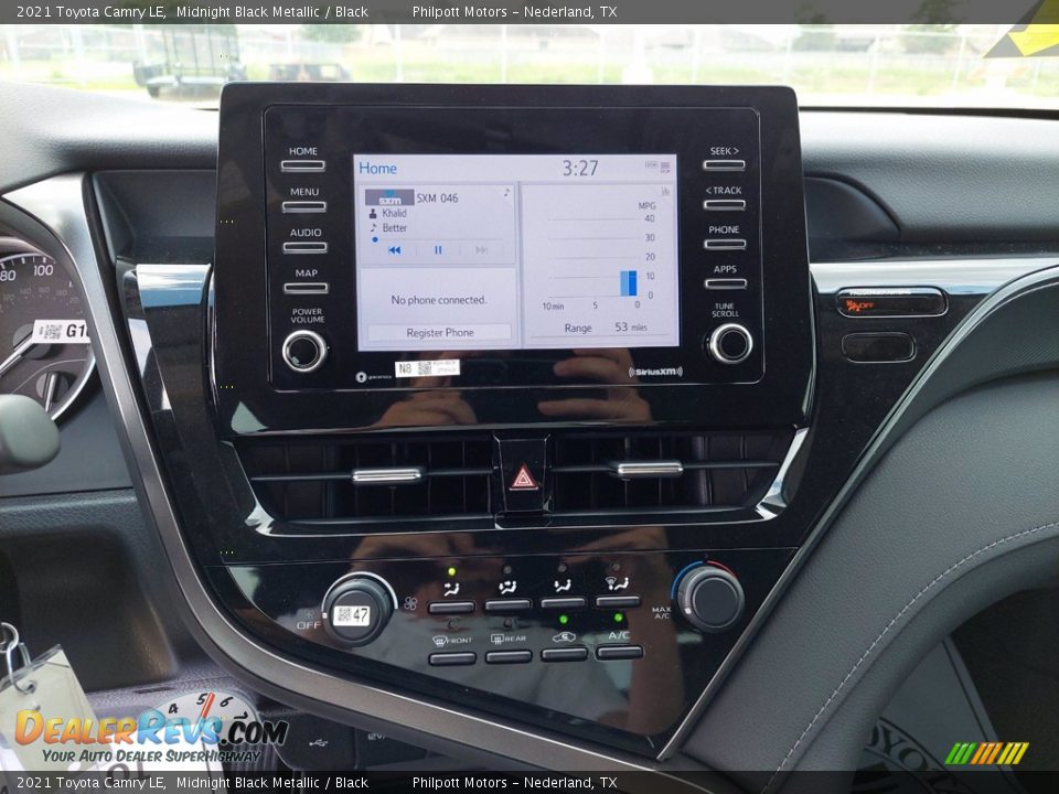 2021 Toyota Camry LE Midnight Black Metallic / Black Photo #15