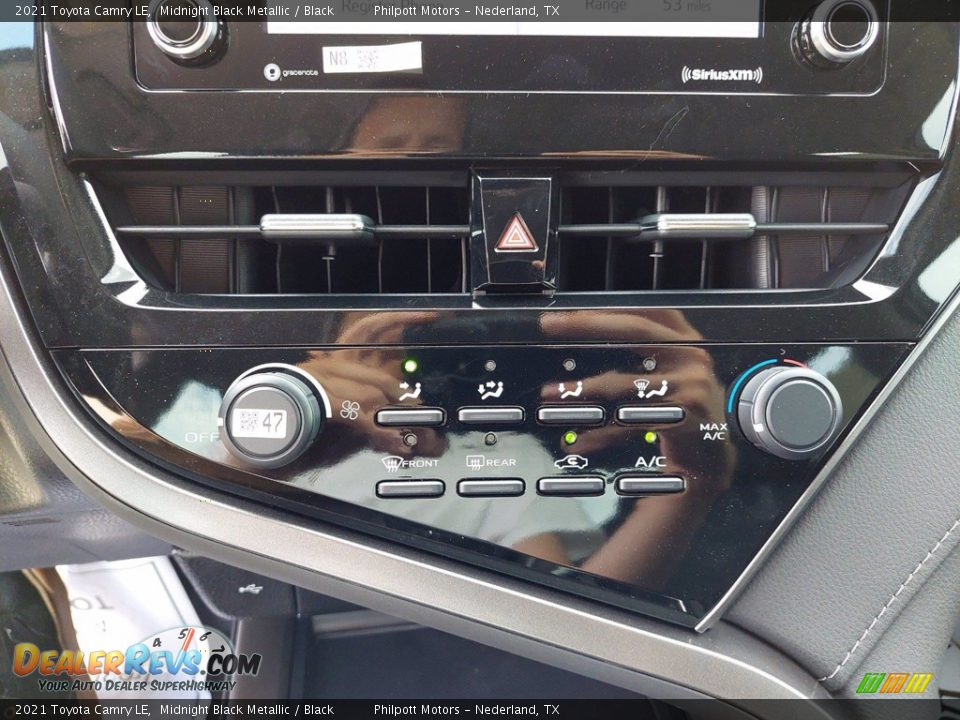 2021 Toyota Camry LE Midnight Black Metallic / Black Photo #18
