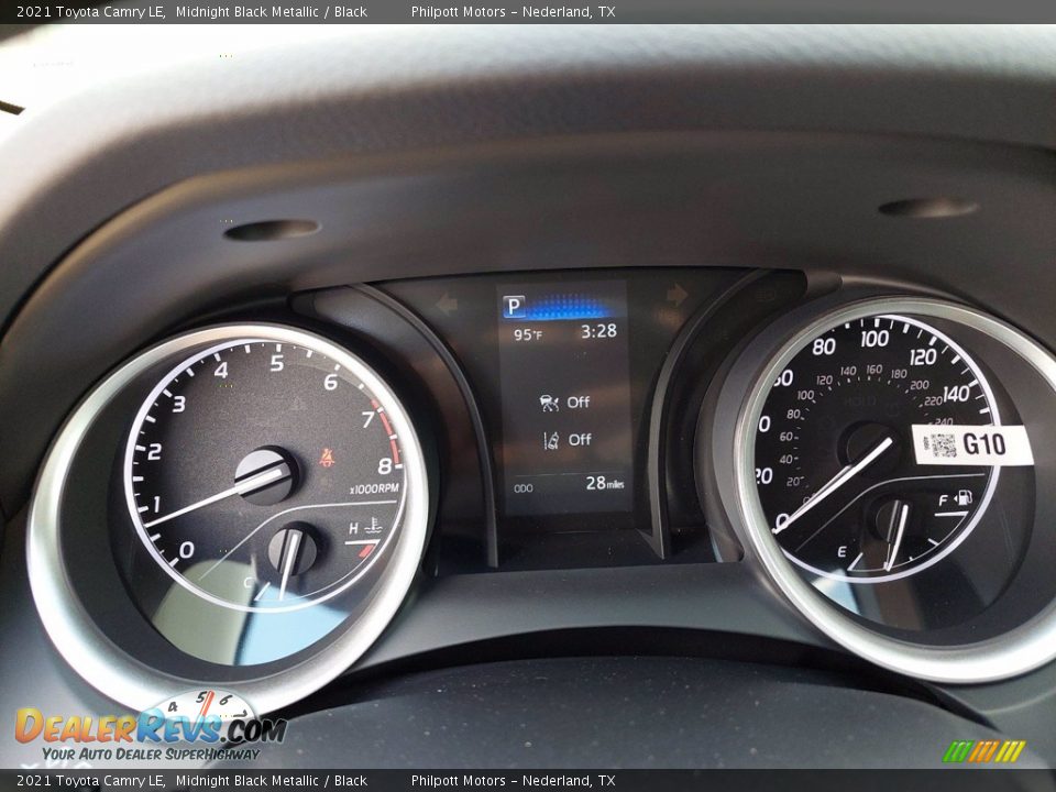 2021 Toyota Camry LE Midnight Black Metallic / Black Photo #19