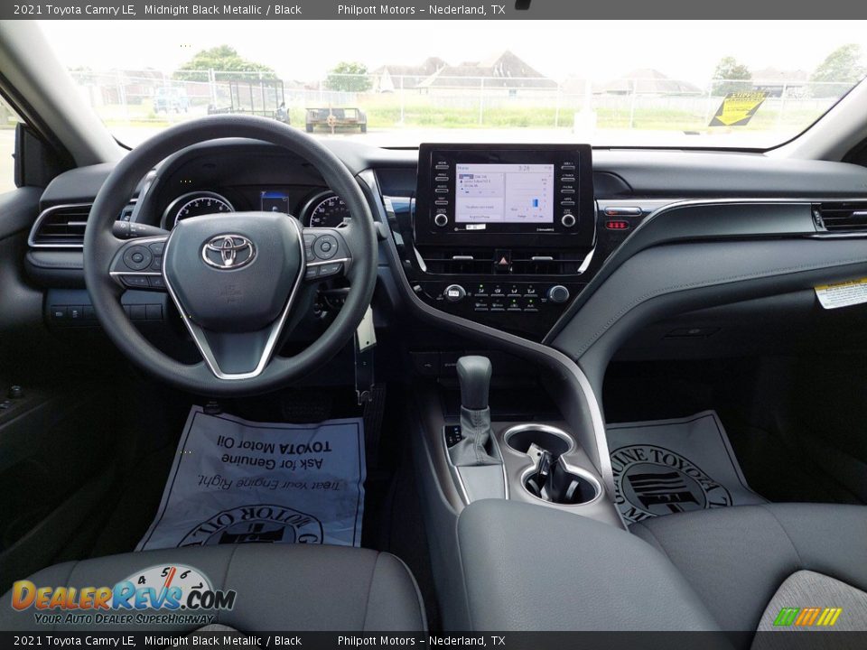2021 Toyota Camry LE Midnight Black Metallic / Black Photo #22