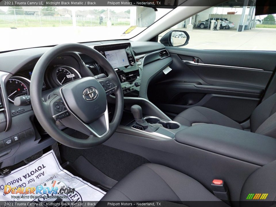 2021 Toyota Camry LE Midnight Black Metallic / Black Photo #24