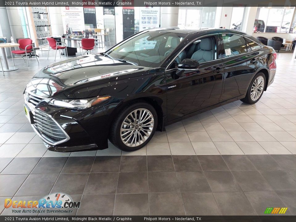 2021 Toyota Avalon Hybrid Limited Midnight Black Metallic / Graphite Photo #3