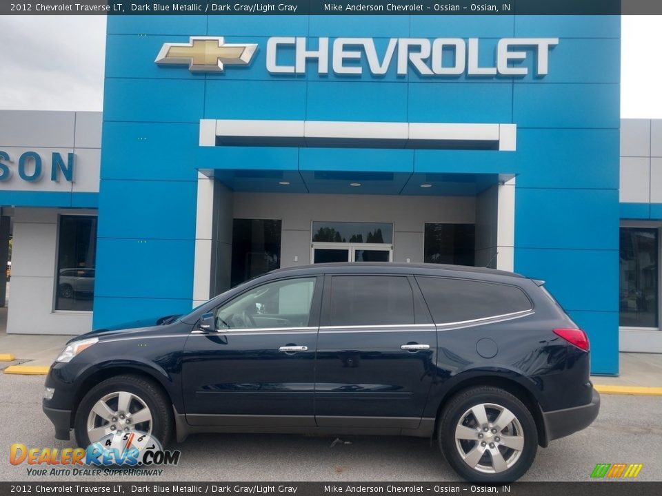 2012 Chevrolet Traverse LT Dark Blue Metallic / Dark Gray/Light Gray Photo #1