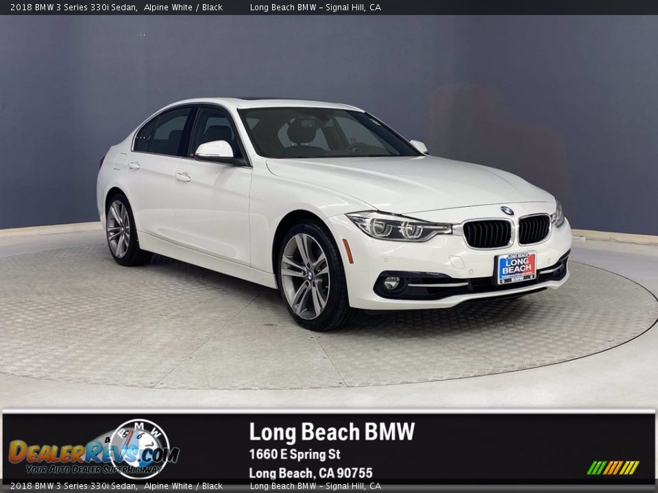 2018 BMW 3 Series 330i Sedan Alpine White / Black Photo #1