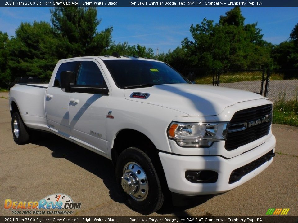 2021 Ram 3500 Big Horn Crew Cab 4x4 Bright White / Black Photo #3