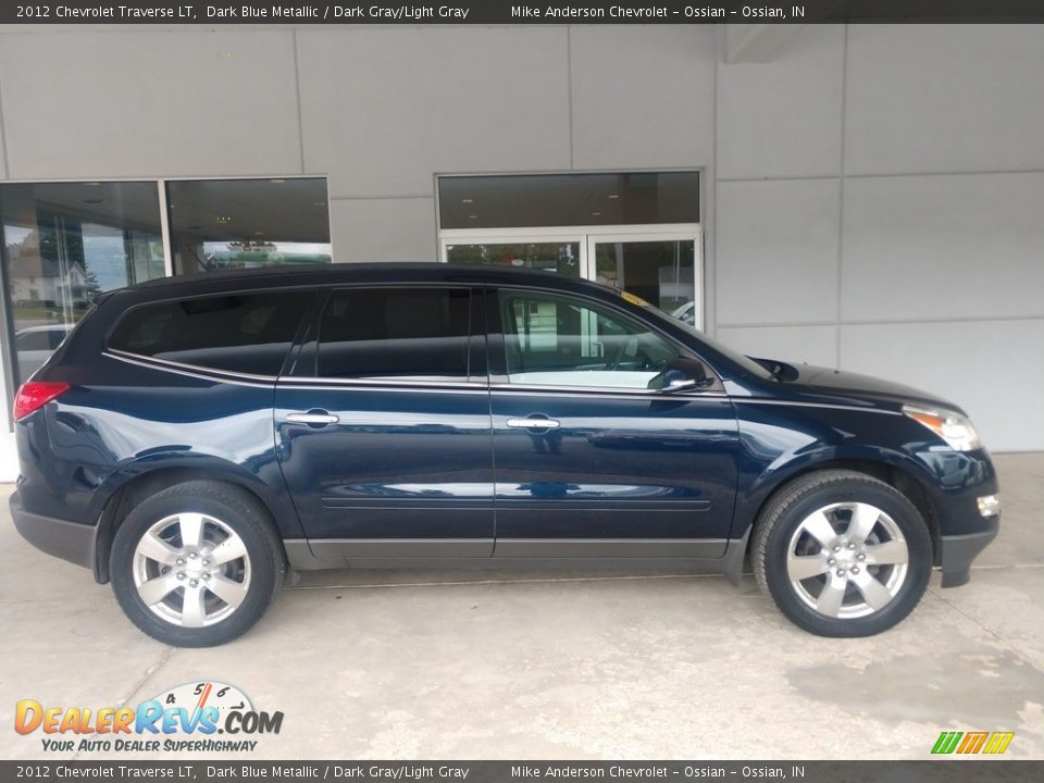 2012 Chevrolet Traverse LT Dark Blue Metallic / Dark Gray/Light Gray Photo #3