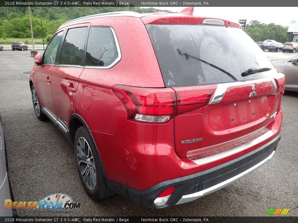 2018 Mitsubishi Outlander GT 3.0 S-AWC Rally Red Metallic / Beige Photo #3