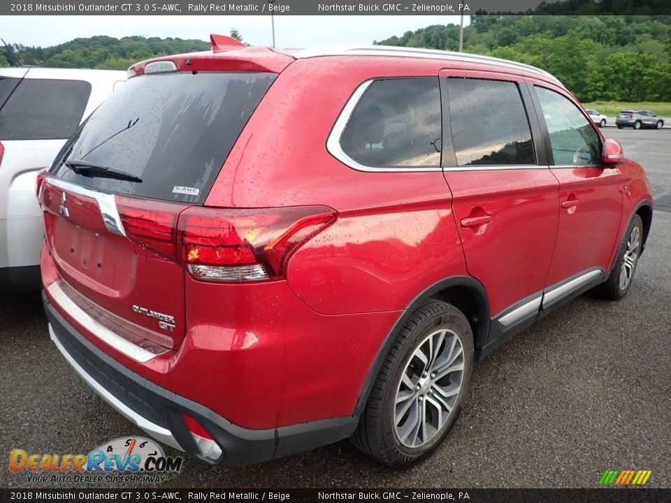 2018 Mitsubishi Outlander GT 3.0 S-AWC Rally Red Metallic / Beige Photo #4