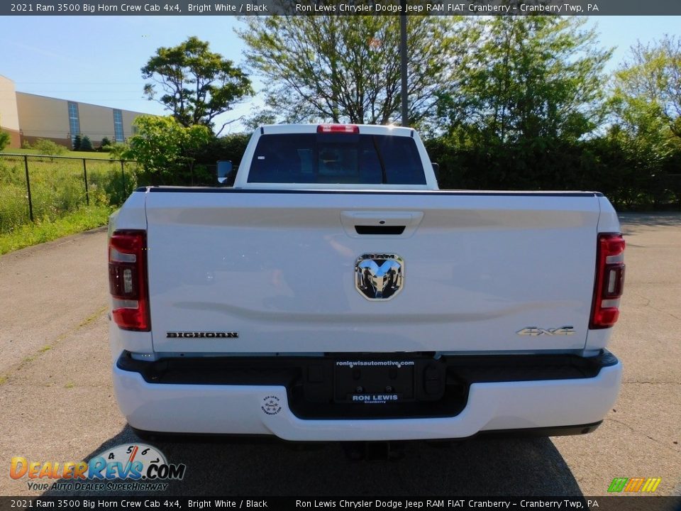 2021 Ram 3500 Big Horn Crew Cab 4x4 Bright White / Black Photo #6