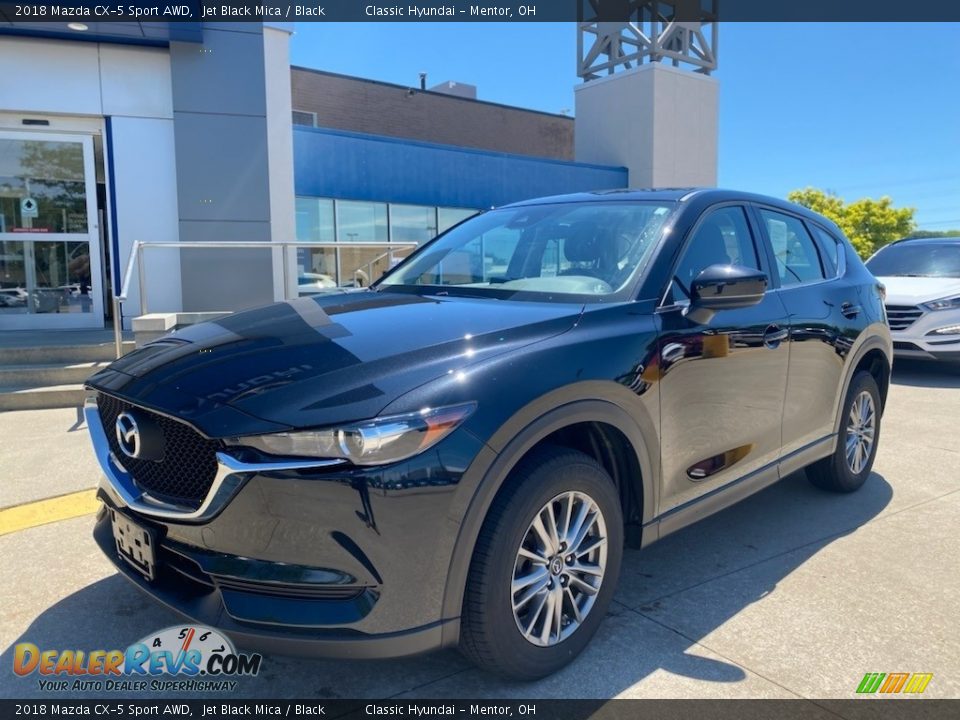 2018 Mazda CX-5 Sport AWD Jet Black Mica / Black Photo #1