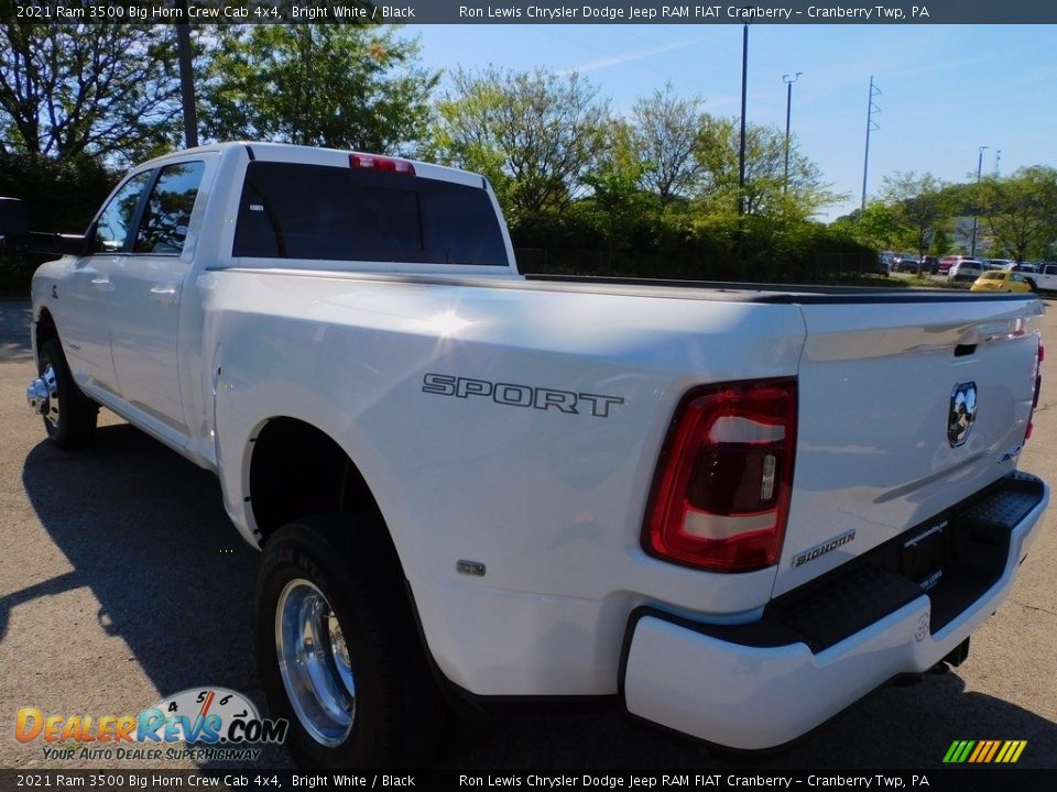 2021 Ram 3500 Big Horn Crew Cab 4x4 Bright White / Black Photo #8