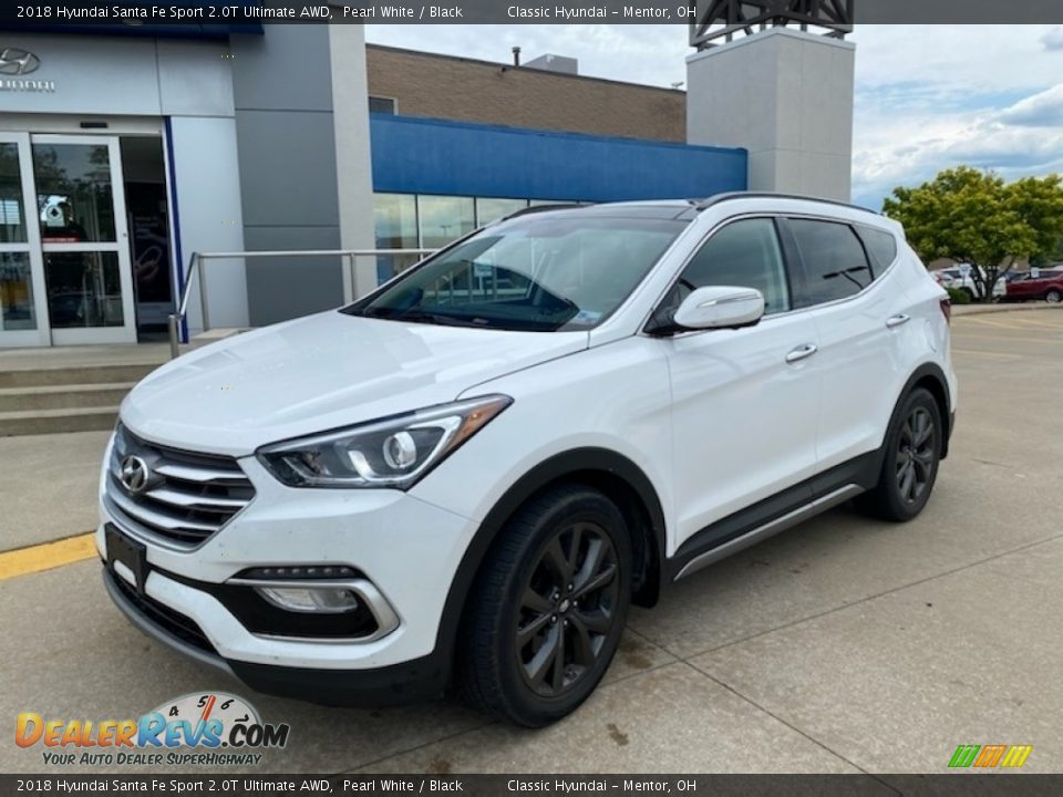 2018 Hyundai Santa Fe Sport 2.0T Ultimate AWD Pearl White / Black Photo #1