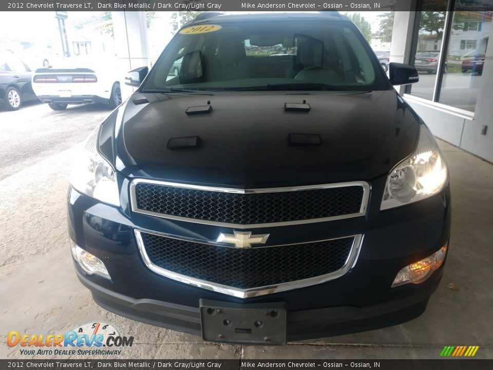 2012 Chevrolet Traverse LT Dark Blue Metallic / Dark Gray/Light Gray Photo #10