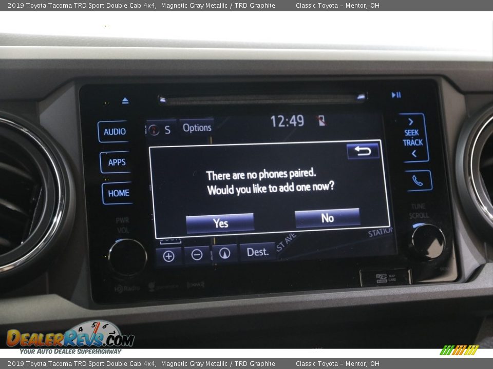 2019 Toyota Tacoma TRD Sport Double Cab 4x4 Magnetic Gray Metallic / TRD Graphite Photo #12