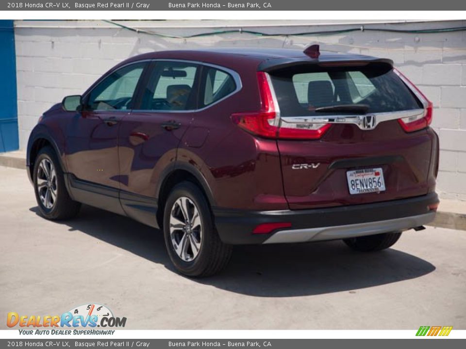 2018 Honda CR-V LX Basque Red Pearl II / Gray Photo #2