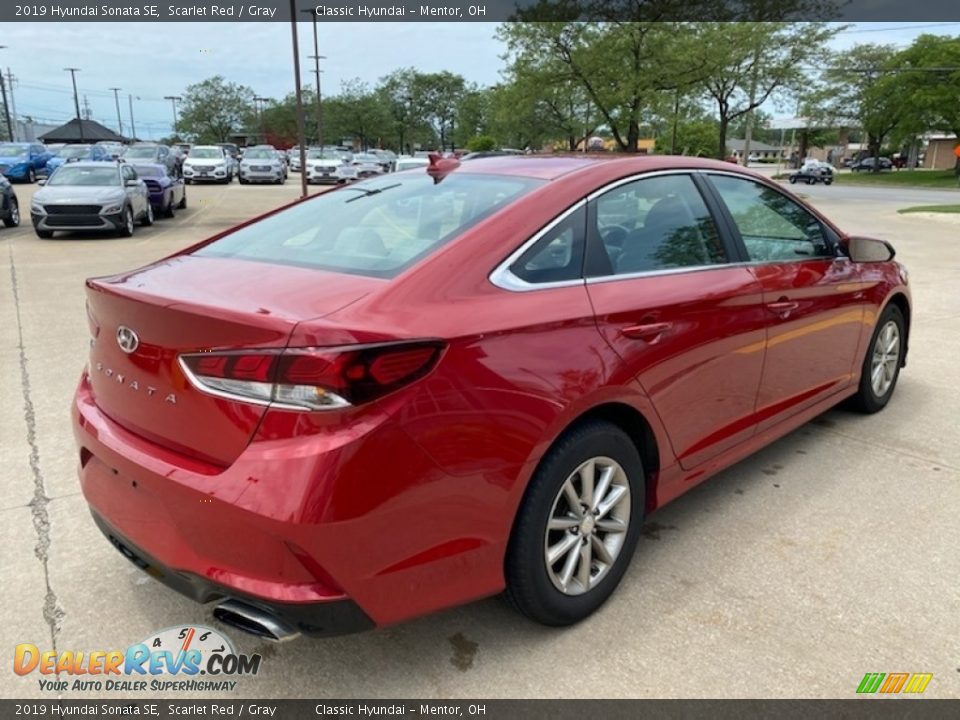 2019 Hyundai Sonata SE Scarlet Red / Gray Photo #2