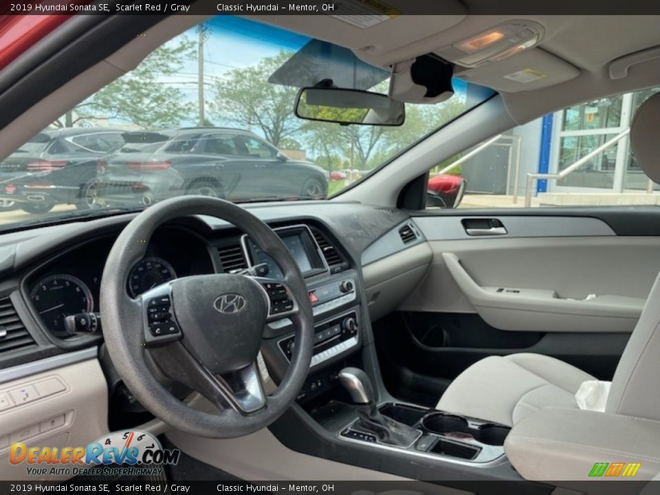 2019 Hyundai Sonata SE Scarlet Red / Gray Photo #3
