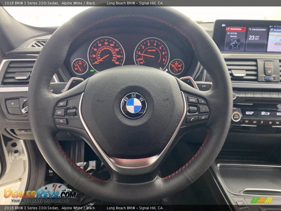 2018 BMW 3 Series 330i Sedan Alpine White / Black Photo #18