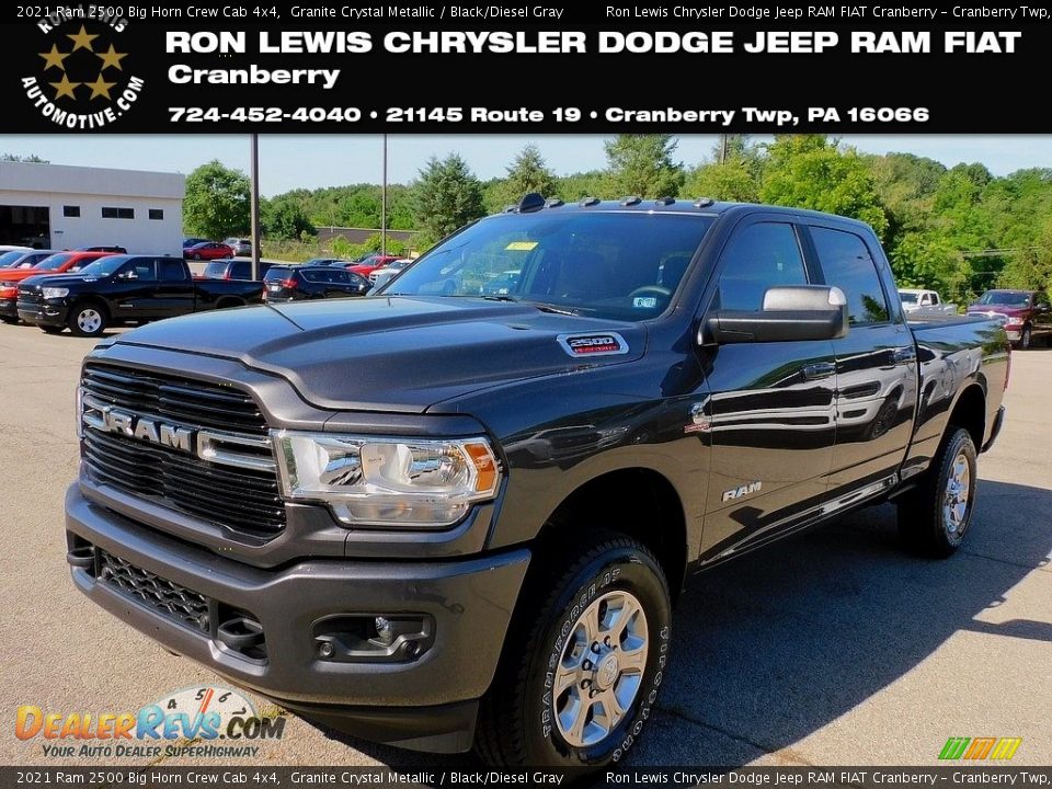 2021 Ram 2500 Big Horn Crew Cab 4x4 Granite Crystal Metallic / Black/Diesel Gray Photo #1