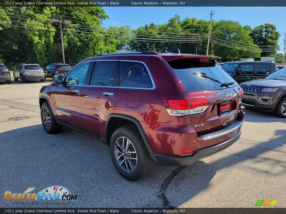 2021 Jeep Grand Cherokee Limited 4x4 Velvet Red Pearl / Black Photo #8