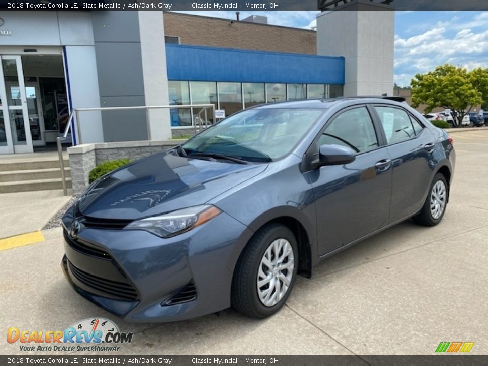 2018 Toyota Corolla LE Slate Metallic / Ash/Dark Gray Photo #1