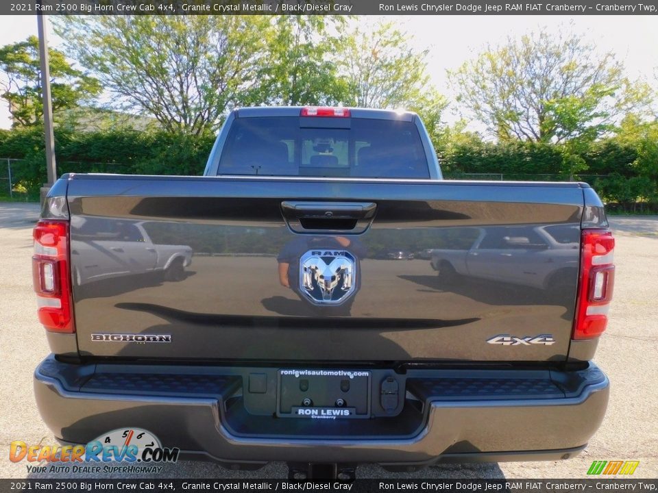 2021 Ram 2500 Big Horn Crew Cab 4x4 Granite Crystal Metallic / Black/Diesel Gray Photo #6
