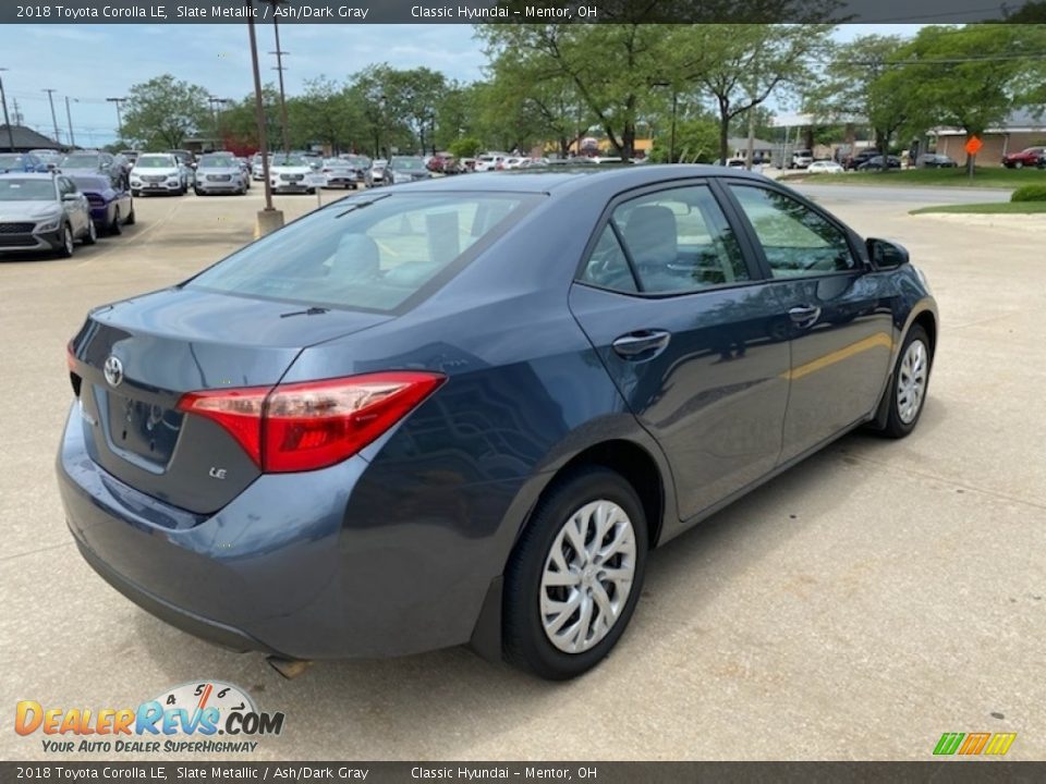 2018 Toyota Corolla LE Slate Metallic / Ash/Dark Gray Photo #2