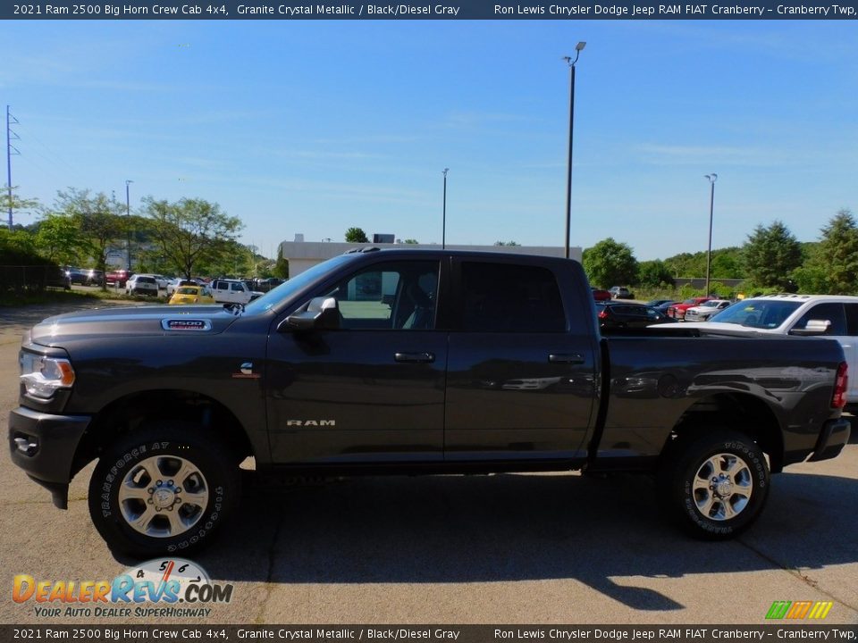 2021 Ram 2500 Big Horn Crew Cab 4x4 Granite Crystal Metallic / Black/Diesel Gray Photo #9