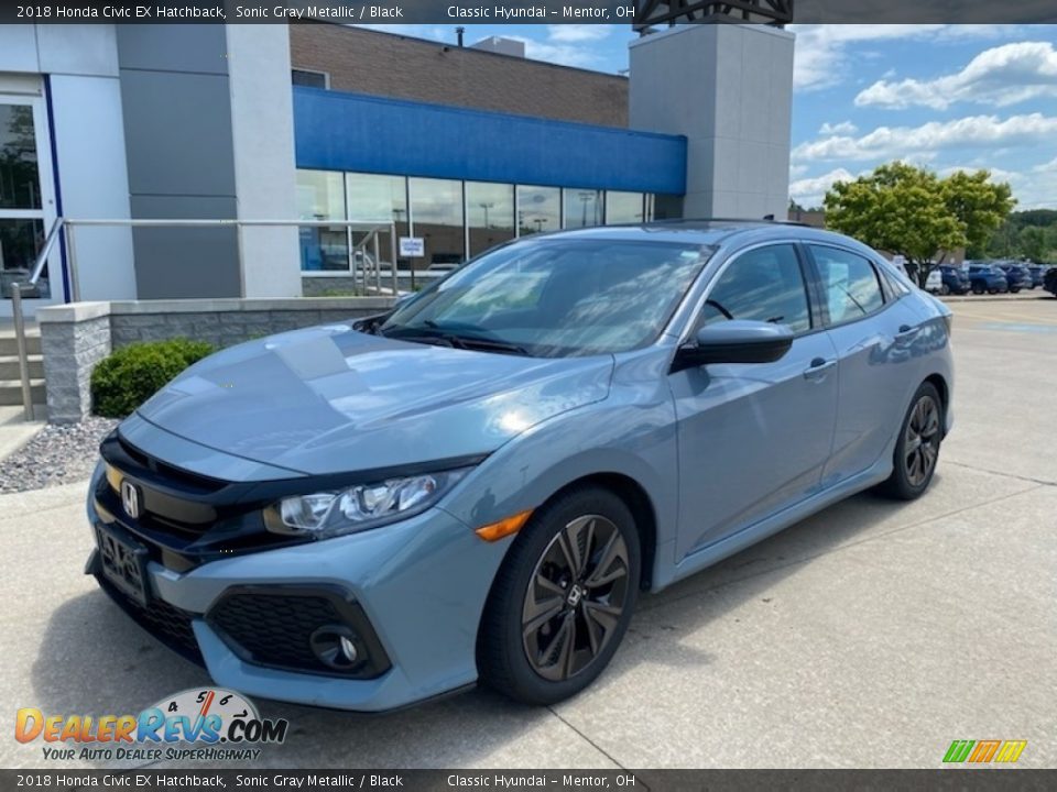 2018 Honda Civic EX Hatchback Sonic Gray Metallic / Black Photo #1