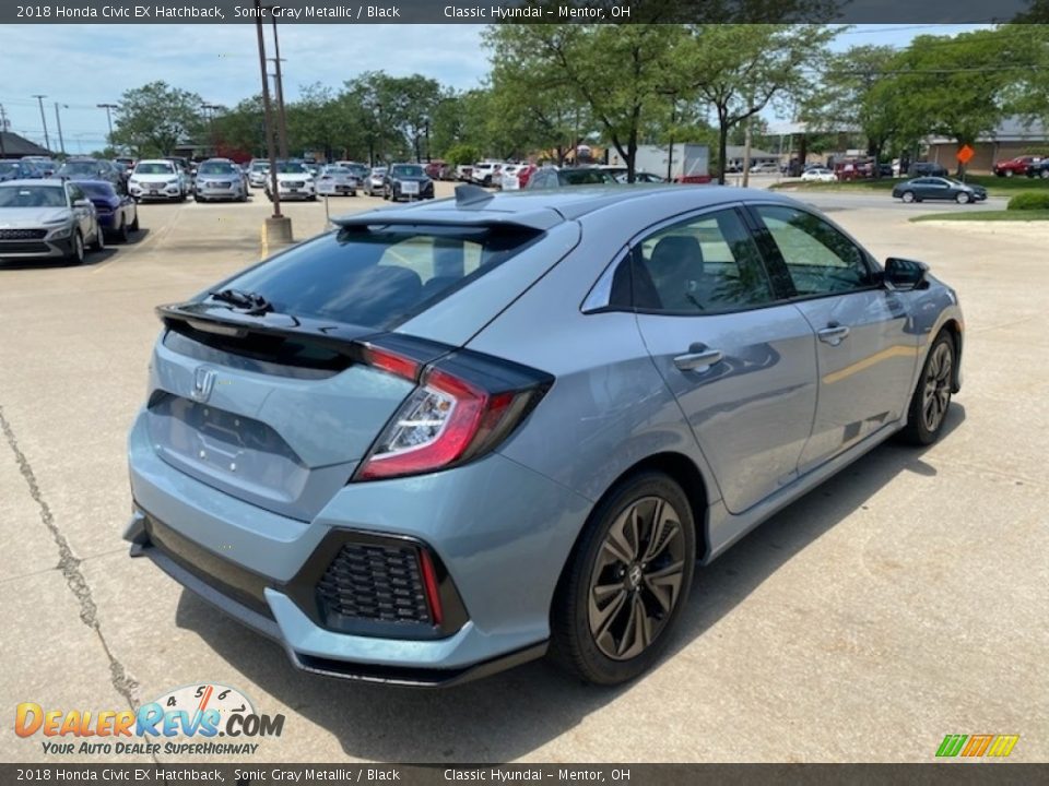 2018 Honda Civic EX Hatchback Sonic Gray Metallic / Black Photo #2