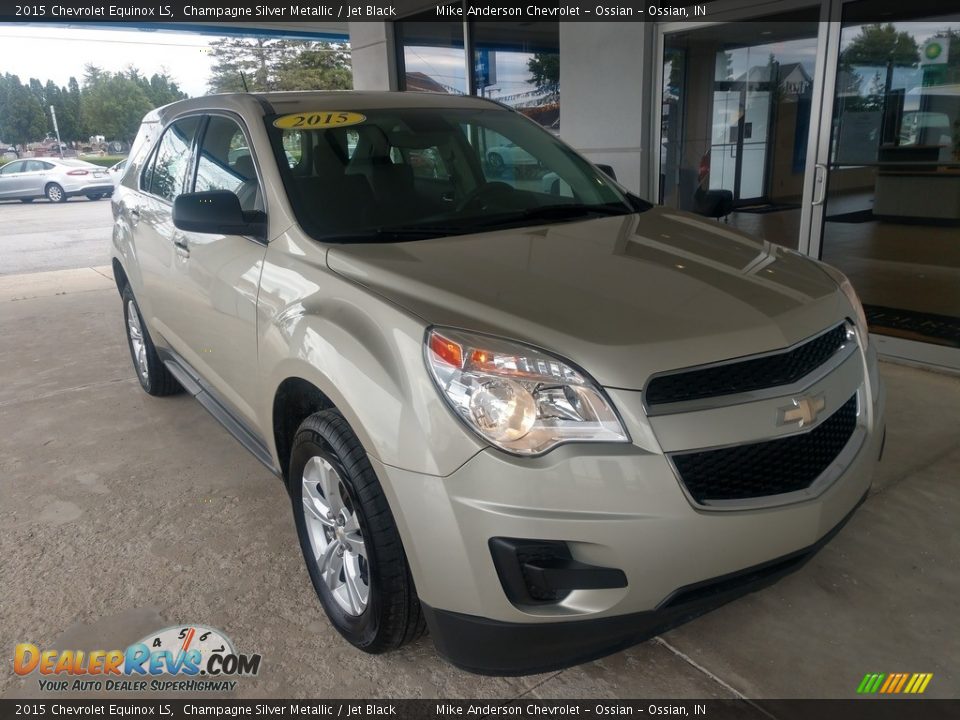 2015 Chevrolet Equinox LS Champagne Silver Metallic / Jet Black Photo #2