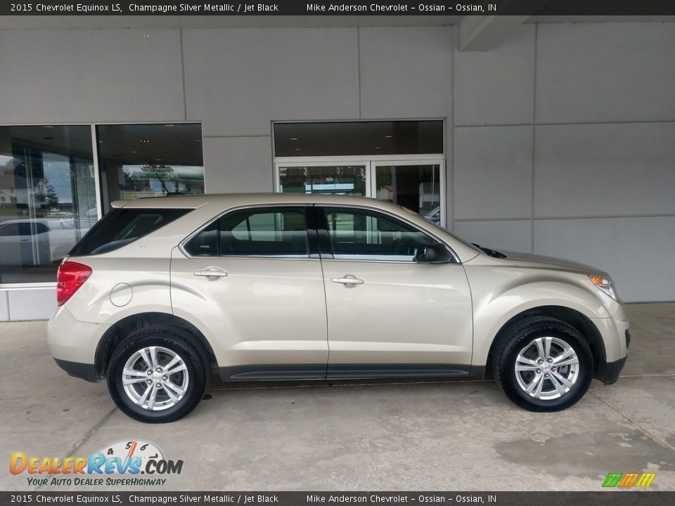 2015 Chevrolet Equinox LS Champagne Silver Metallic / Jet Black Photo #3