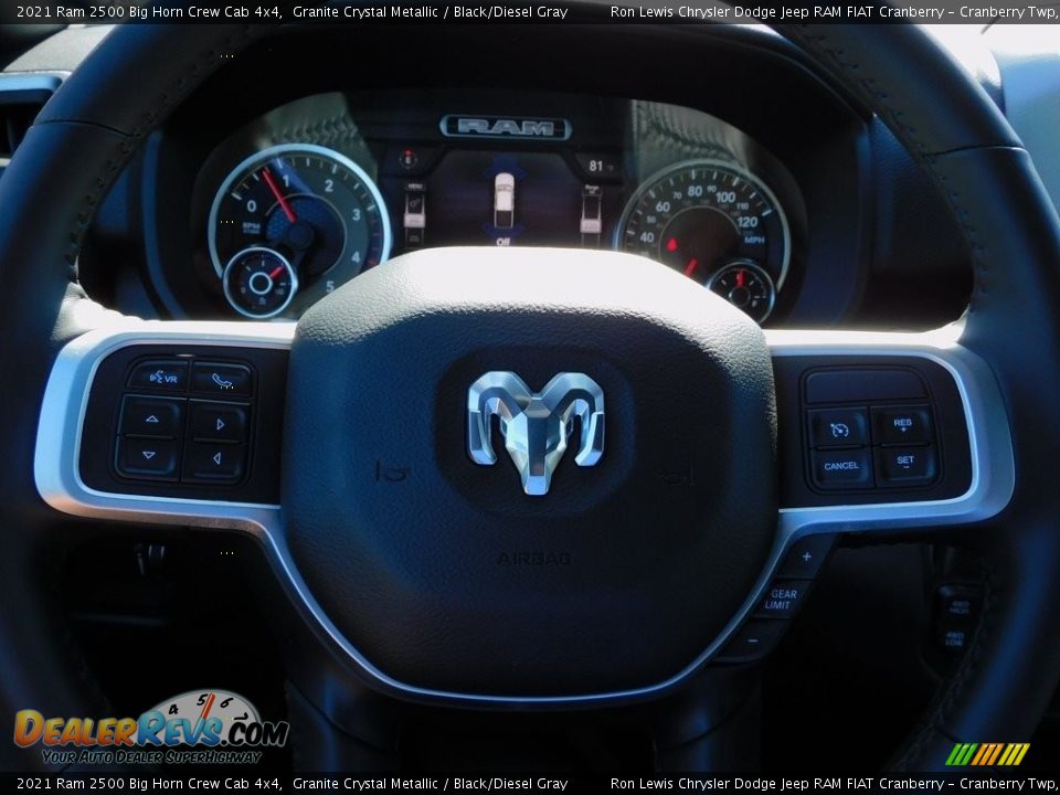 2021 Ram 2500 Big Horn Crew Cab 4x4 Granite Crystal Metallic / Black/Diesel Gray Photo #19