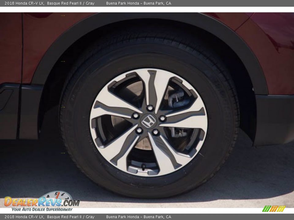 2018 Honda CR-V LX Basque Red Pearl II / Gray Photo #35