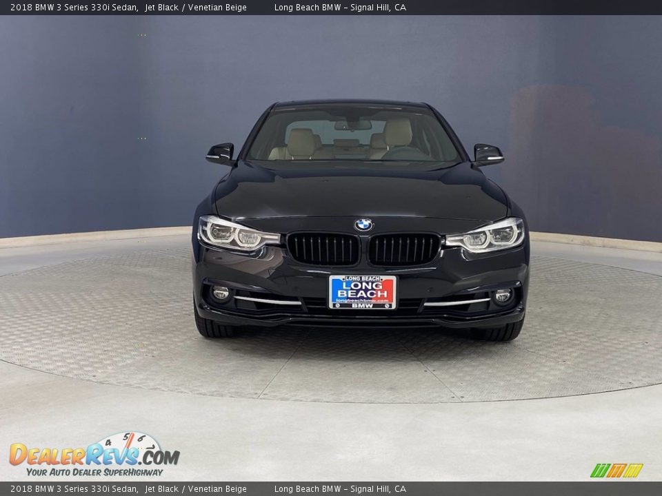 2018 BMW 3 Series 330i Sedan Jet Black / Venetian Beige Photo #2