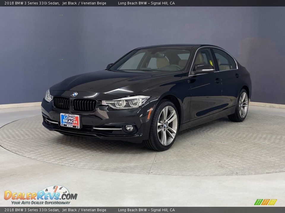 2018 BMW 3 Series 330i Sedan Jet Black / Venetian Beige Photo #3