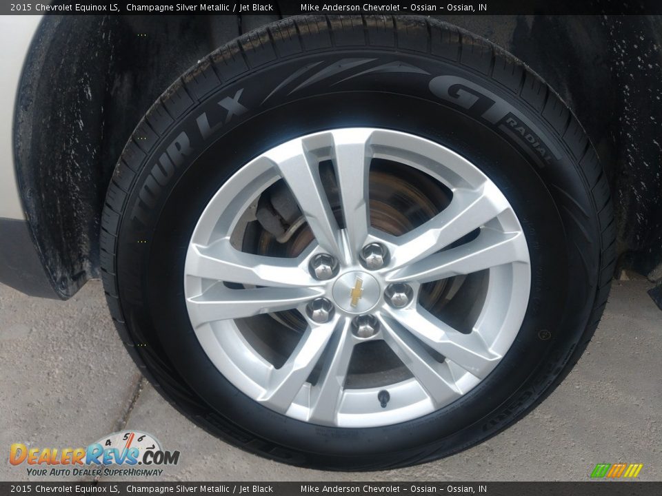 2015 Chevrolet Equinox LS Champagne Silver Metallic / Jet Black Photo #12