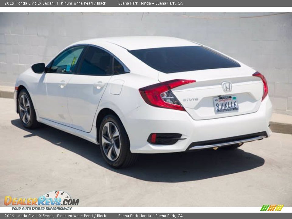 2019 Honda Civic LX Sedan Platinum White Pearl / Black Photo #2