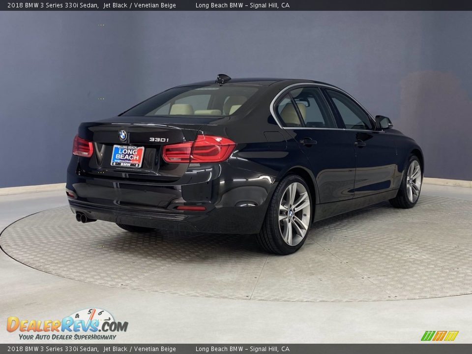 2018 BMW 3 Series 330i Sedan Jet Black / Venetian Beige Photo #5