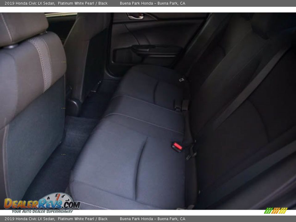 2019 Honda Civic LX Sedan Platinum White Pearl / Black Photo #4