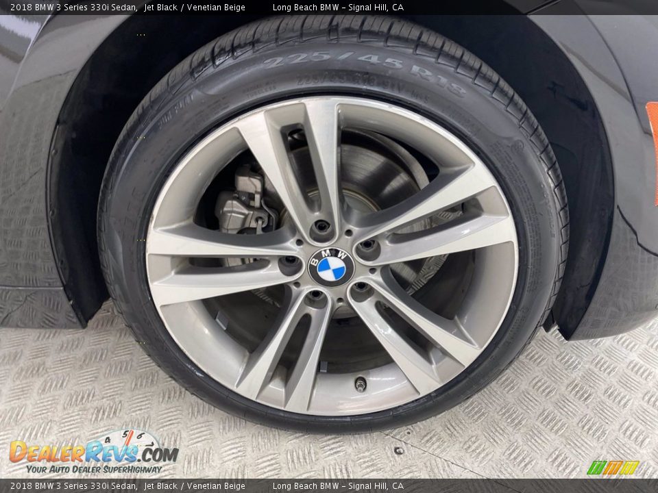 2018 BMW 3 Series 330i Sedan Jet Black / Venetian Beige Photo #6